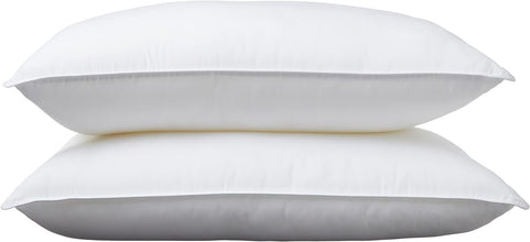Bed Pillows for Sleeping 2 Pack - Standard Size Cooling Pillows Set of 2 for Side Back and Stomach Sleepers, Down Alternative Filling Luxury Soft Supportive Plush Pillows